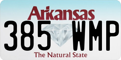 AR license plate 385WMP