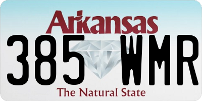 AR license plate 385WMR