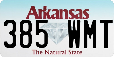 AR license plate 385WMT