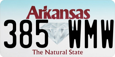 AR license plate 385WMW
