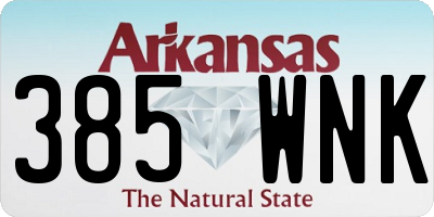AR license plate 385WNK