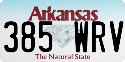 AR license plate 385WRV