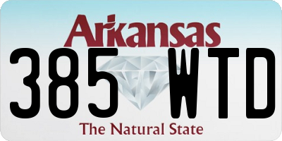 AR license plate 385WTD