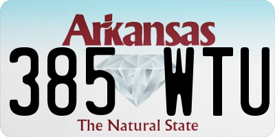 AR license plate 385WTU