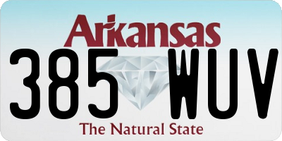 AR license plate 385WUV