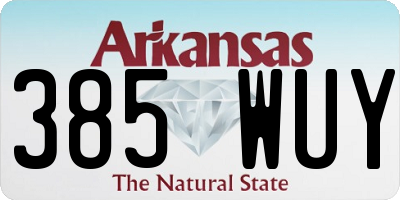 AR license plate 385WUY
