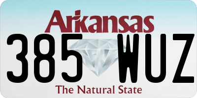 AR license plate 385WUZ