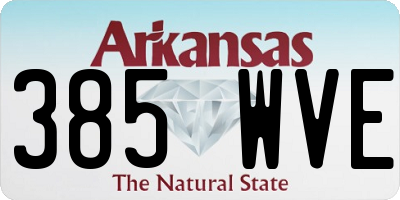 AR license plate 385WVE