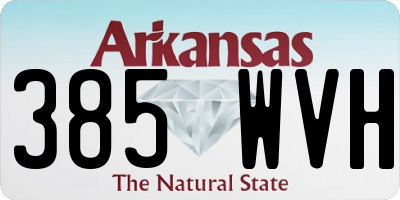 AR license plate 385WVH