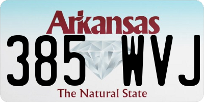 AR license plate 385WVJ