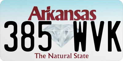AR license plate 385WVK