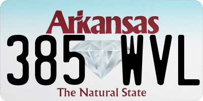 AR license plate 385WVL