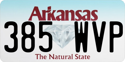 AR license plate 385WVP