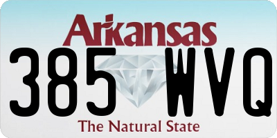 AR license plate 385WVQ