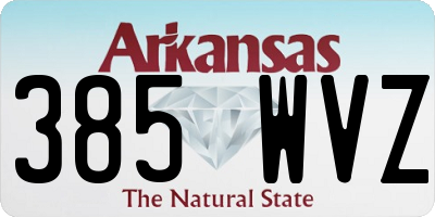 AR license plate 385WVZ