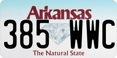 AR license plate 385WWC