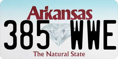 AR license plate 385WWE