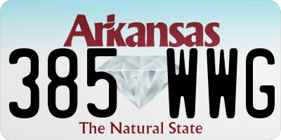 AR license plate 385WWG