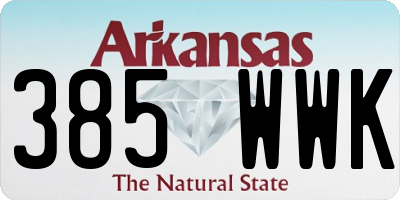 AR license plate 385WWK