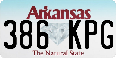 AR license plate 386KPG