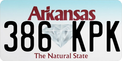 AR license plate 386KPK