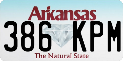 AR license plate 386KPM