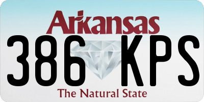 AR license plate 386KPS