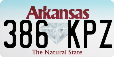 AR license plate 386KPZ