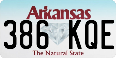 AR license plate 386KQE