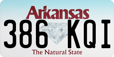 AR license plate 386KQI
