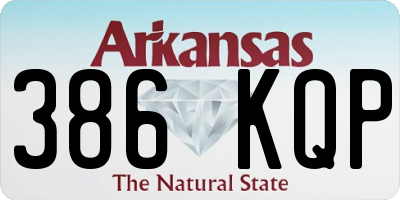 AR license plate 386KQP