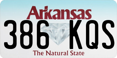 AR license plate 386KQS