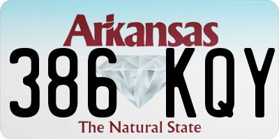 AR license plate 386KQY