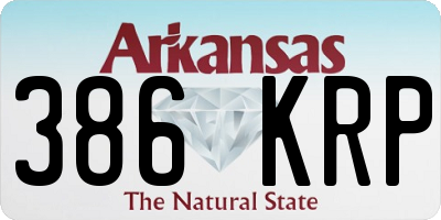 AR license plate 386KRP