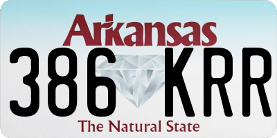 AR license plate 386KRR