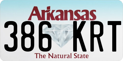AR license plate 386KRT