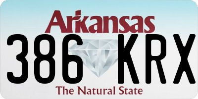 AR license plate 386KRX