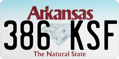 AR license plate 386KSF