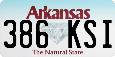 AR license plate 386KSI