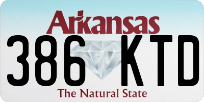AR license plate 386KTD