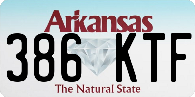 AR license plate 386KTF