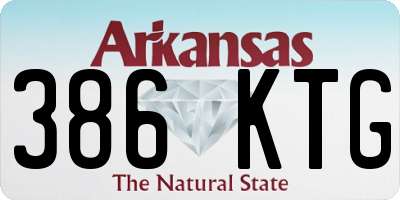 AR license plate 386KTG