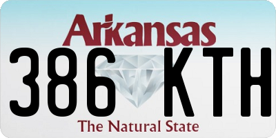 AR license plate 386KTH