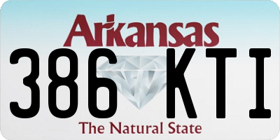 AR license plate 386KTI