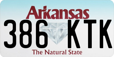 AR license plate 386KTK
