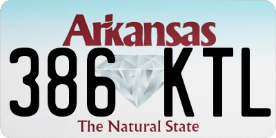 AR license plate 386KTL