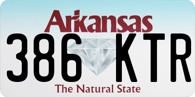 AR license plate 386KTR