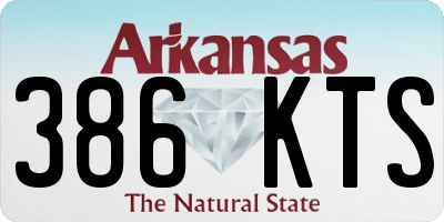 AR license plate 386KTS