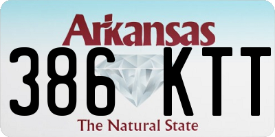 AR license plate 386KTT