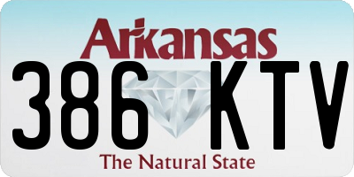 AR license plate 386KTV